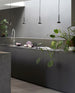 Blush pendant black kitchen Photo Chris Tonnesen