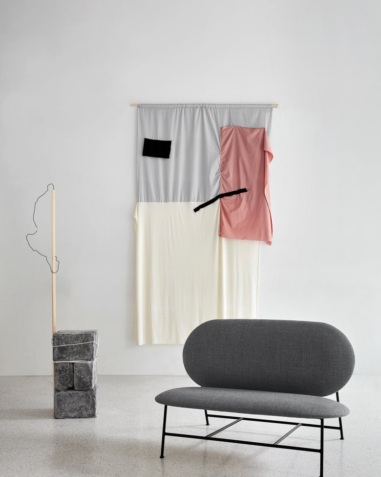 Oblong sofa grey gallery Photo Chris Tonnesen