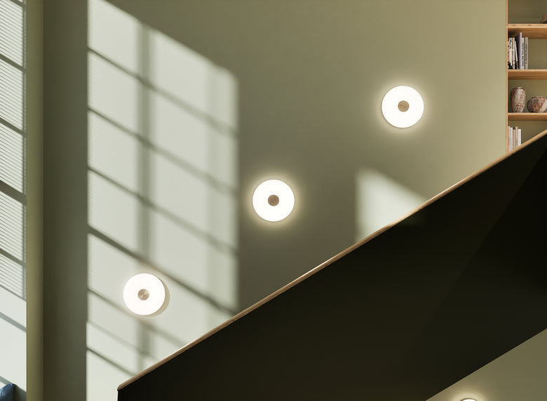 Glint glass opal wall lamp