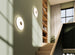 Glint glass opal wall lamp
