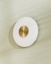 Glint glass opal wall lamp
