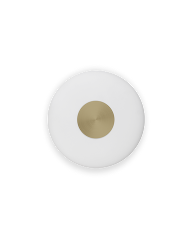 Glint glass opalvegglampe