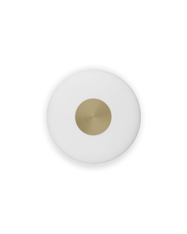 Glint glass opalvegglampe