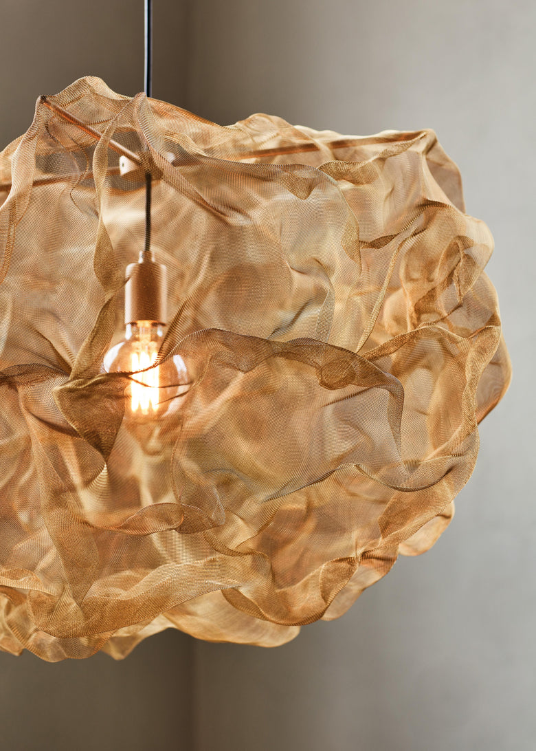 Heat brass pendant lamp