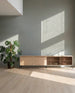 Tambour and glass sideboard 200