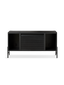 Hifive cabinet 100 low legs black oak