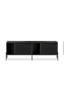 Hifive cabinet 150 low legs black oak
