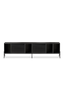 Hifive cabinet 200 low legs black oak
