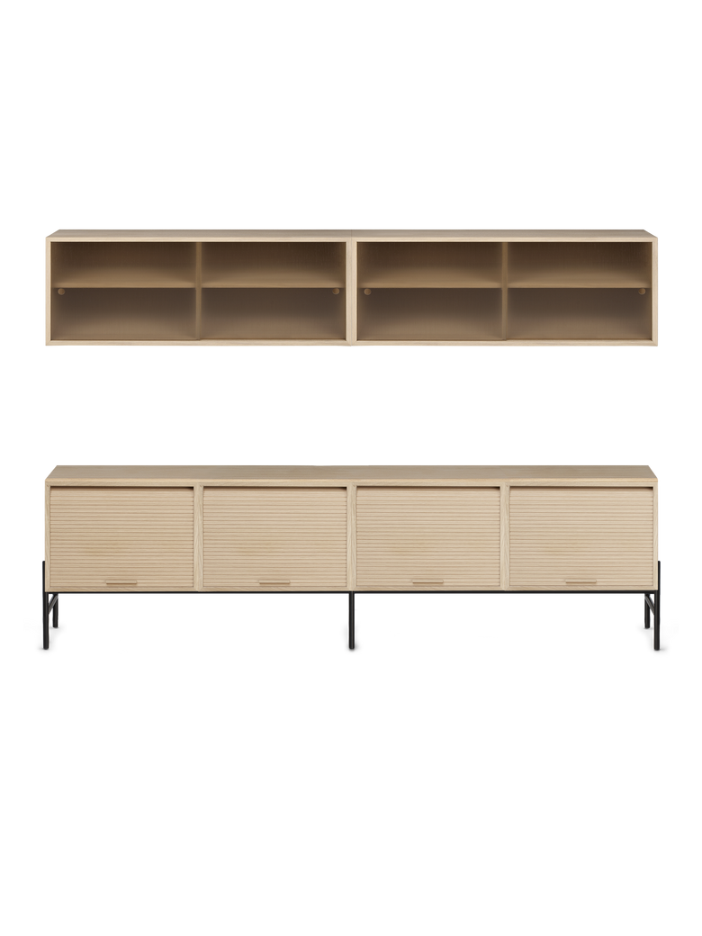 Hifive tambour and glass cabinet set 200