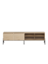 Tambour and glass sideboard 200