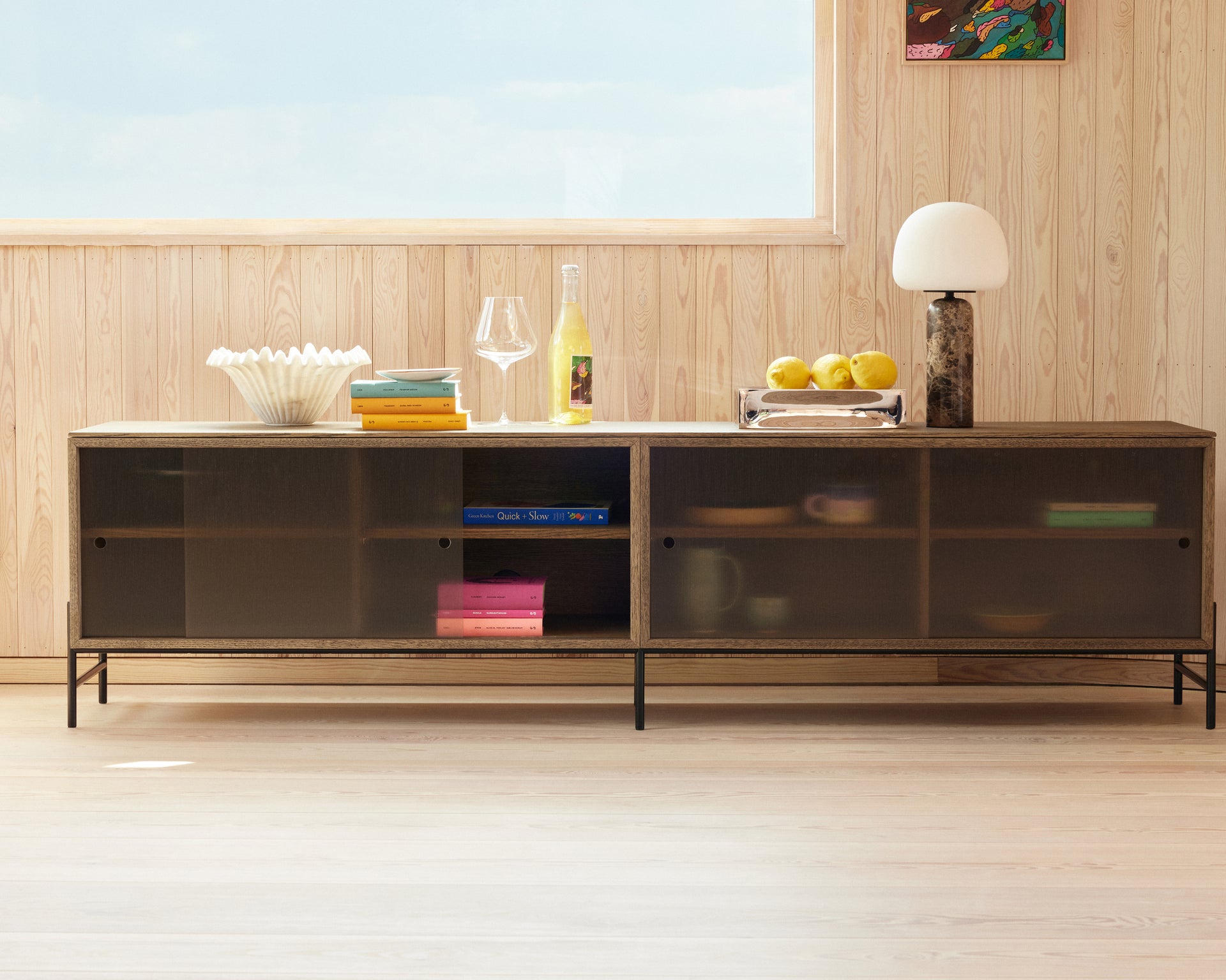 Hifive low glass sideboard 200 – Northern