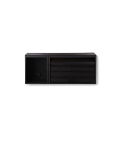 Hifive slim 75 black painted oak wall