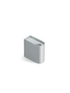 Monolith candle holder low aluminium