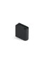 Monolith candle holder low black