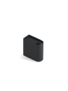 Monolith candle holder low black