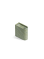Monolith candle holder low green