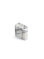Monolith candle holder low white mix