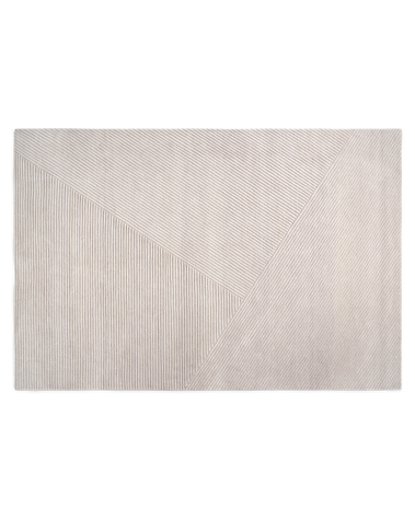 Row rug large light grey