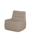 Yam lounge chair Brusvik65 Light brown