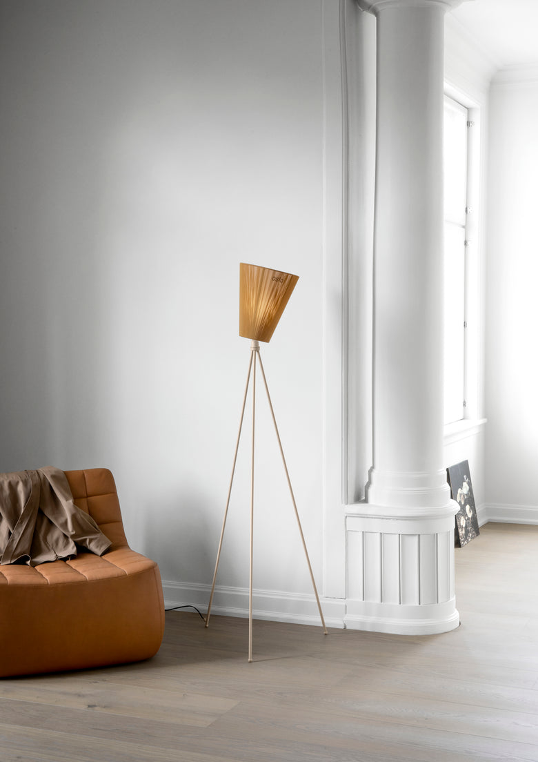 Oslo Wood lamp beige caramel Yam Northern Photo P O Solvberg