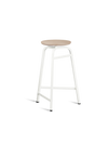 Treble Barstool H65 White-oak wood-seat
