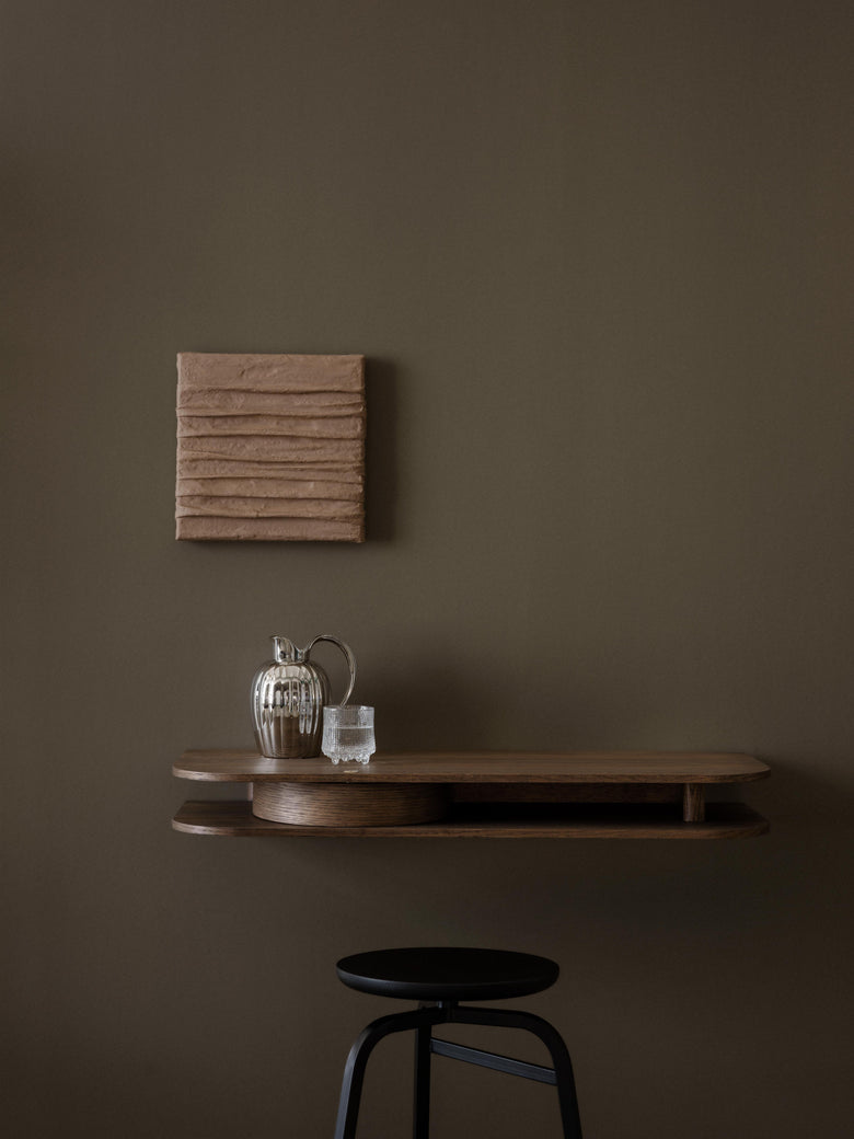 Valet wall console smoked oak front Photo Einar Aslaksen